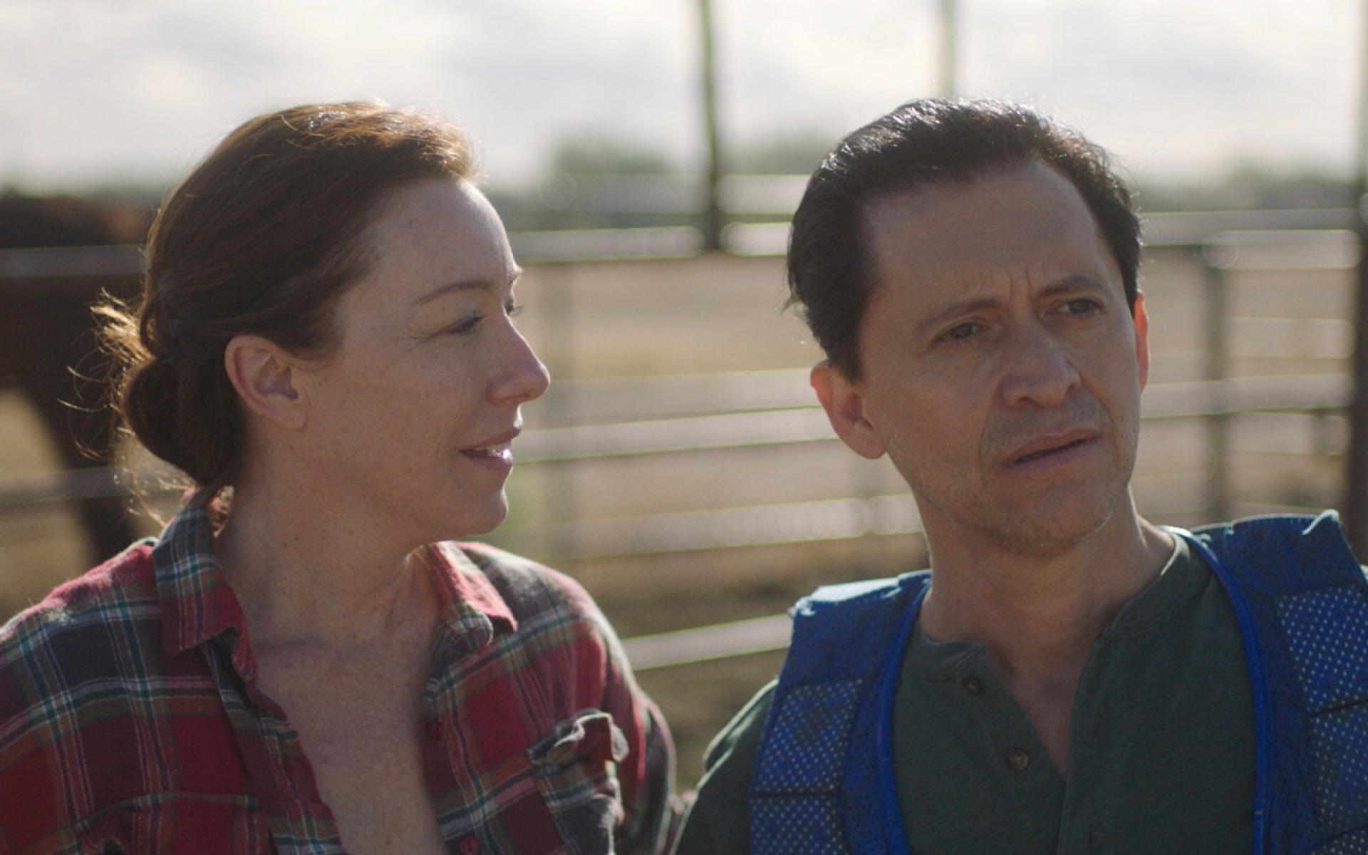 Molly Parker och Clifton Collins, Jr., i "Jockey" (2021).