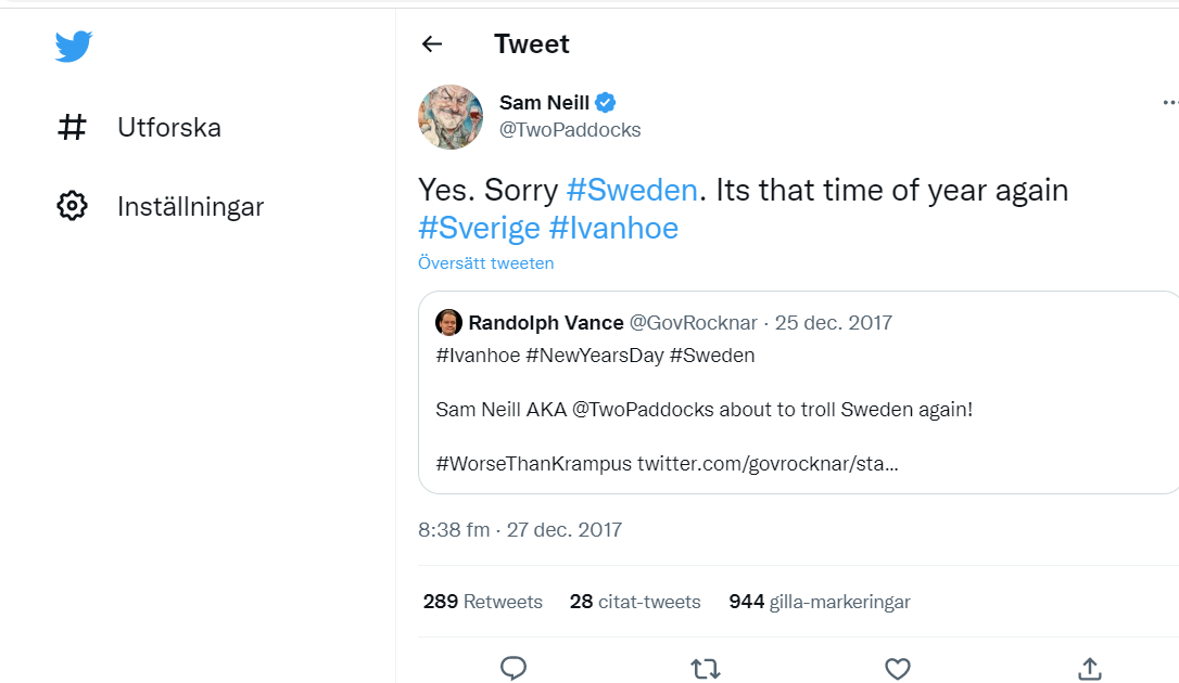 sam twitter om ivanhoe