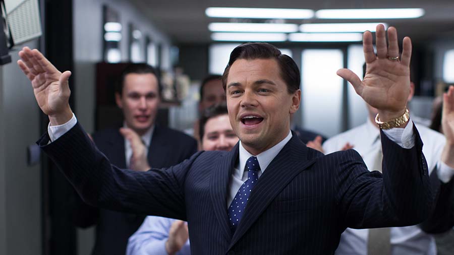 Leonardo DiCaprio i The Wolf of Wall Street