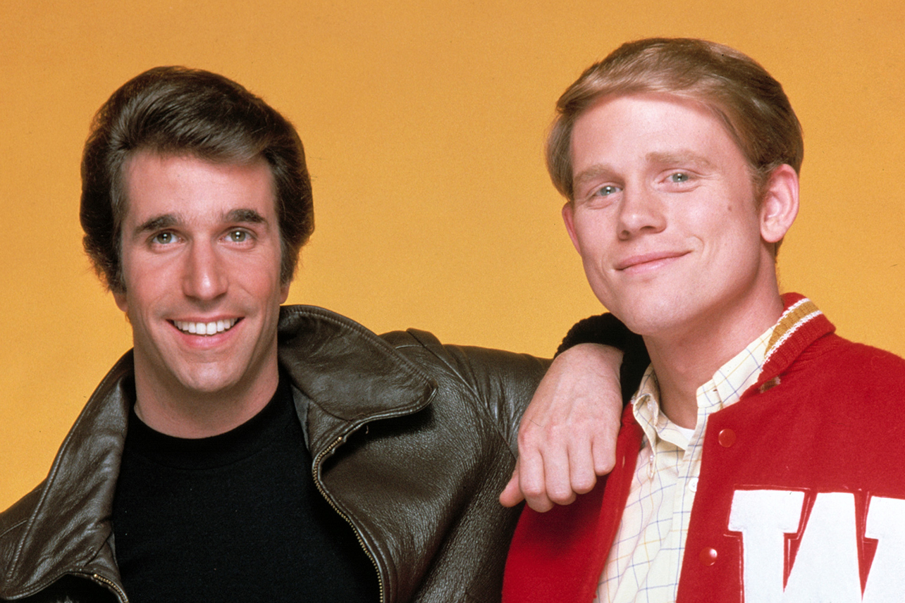 Henry Winkler och Ron Howard (t.h.) i Happy Days. Foto: ABC.