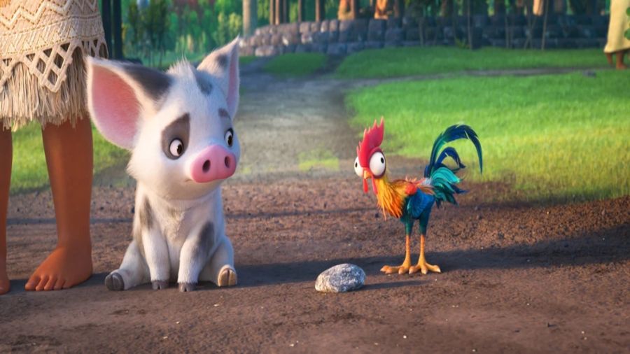 Hei Hei och Pua från Moana