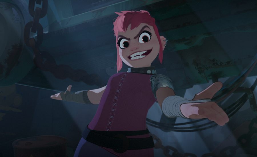 Premiär för den animerade fmailjefilmen Nimona på Netflix