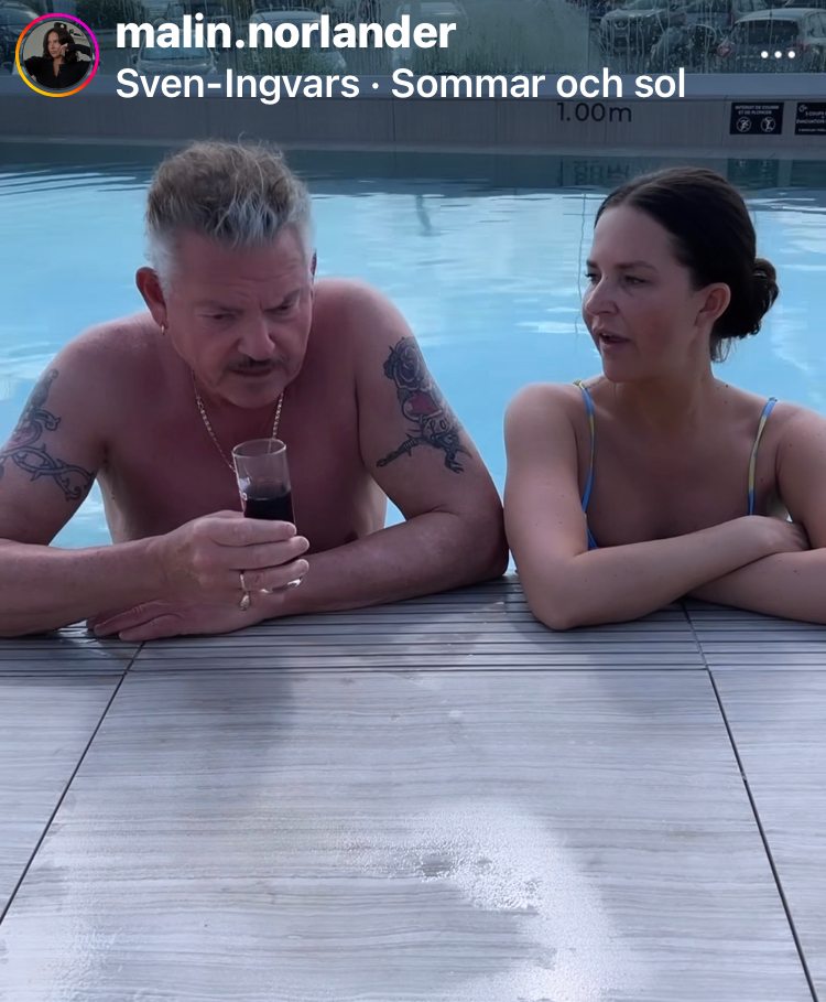 Dan Ekborg och Malin Nordlander (Privat bild från instagram)