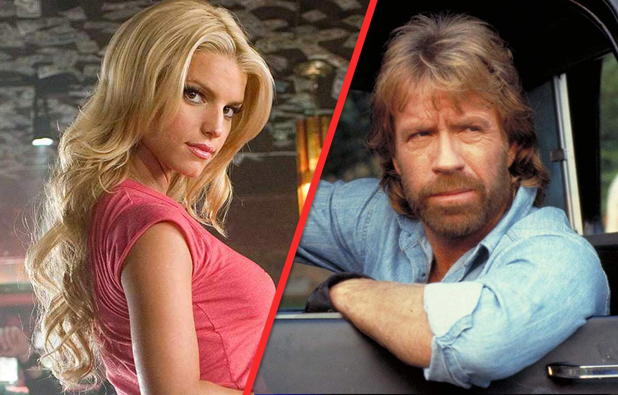 Jessica Simpsons knäppa lektioner med Chuck Norris: "Tejpade mina ögonbryn"