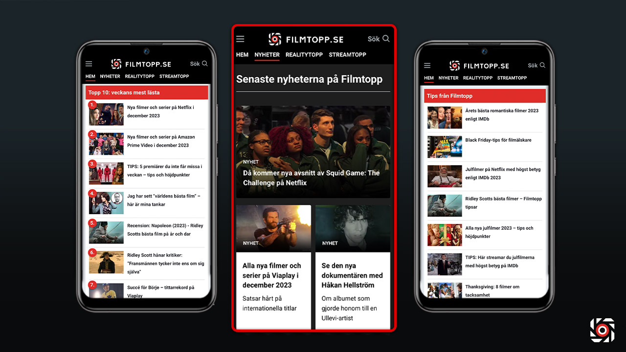 Filmtopp lanserar nya funktioner och vyer