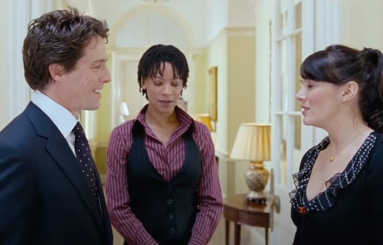 Sköna tabben med Hugh Grant i “Love Actually“ alla missat