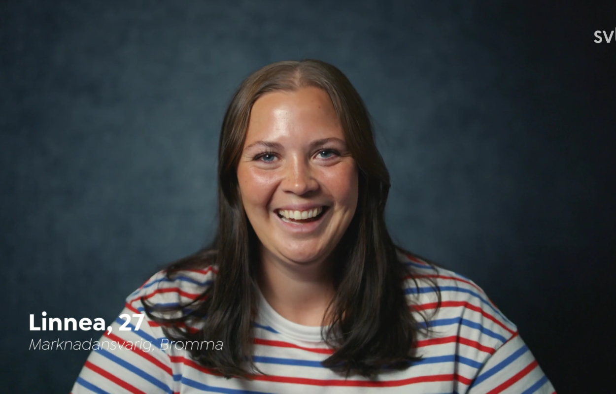 Linnea Alsberg från Gift vid första ögonkastet 2024. Foto: SVT