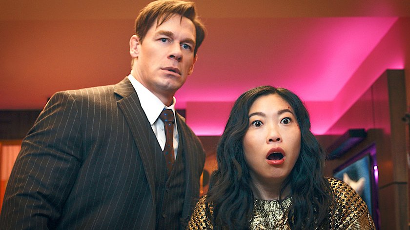 Awkwafina och John Cena i Jackpot. Foto: Amazon Prime.