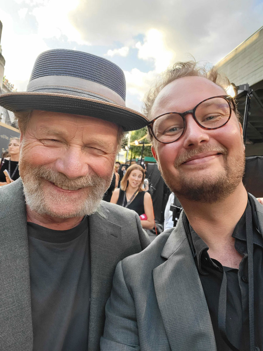 Peter Mullan och Eric Diedrichs tar en selfie