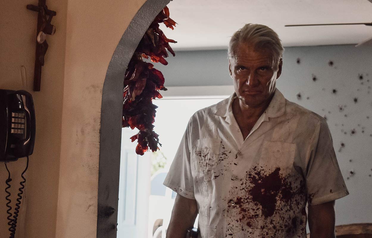 Dolph Lundgren i hans nya film "Wanted Man" som gör succé på Viaplay