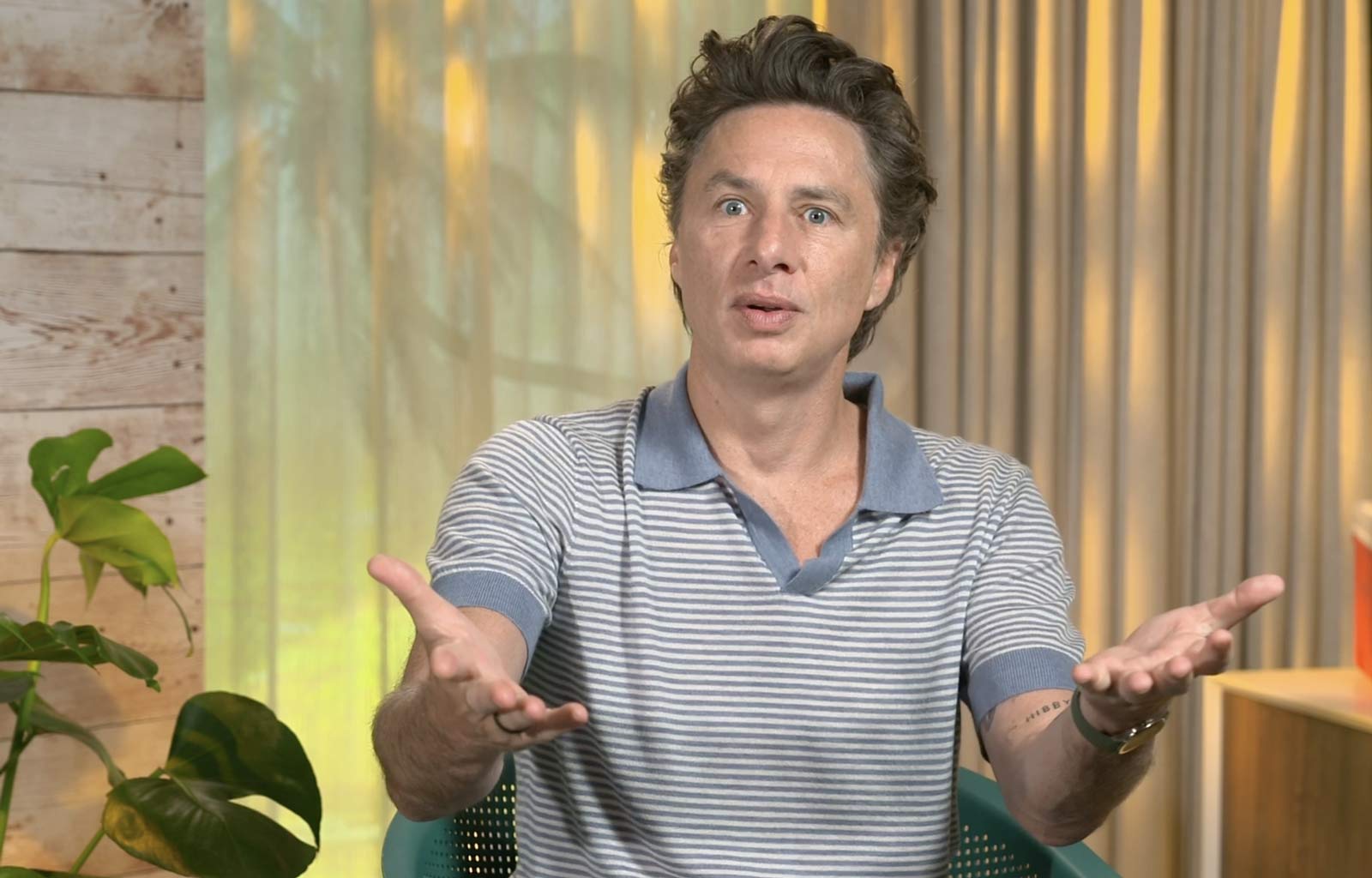 Zach Braff under interjun med Filmtopp.