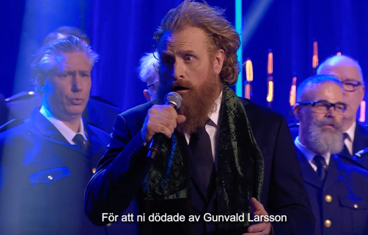 Kristofer Hivju hyllar Peter Haber i "Vilket liv!"